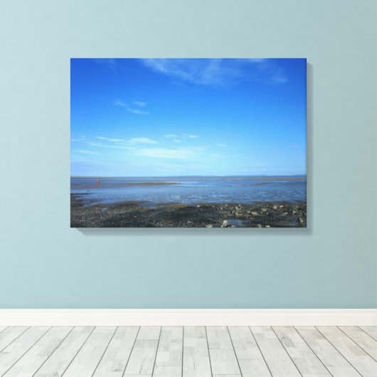 Severn Estuary op Penarth II Canvas Afdruk (Insitu (Houten vloer))