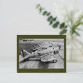 Seversky P-35  WWWII-strijkvliegtuigen Briefkaart (Staand voorkant)