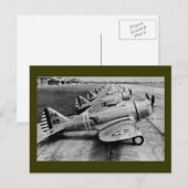 Seversky P-35  WWWII-strijkvliegtuigen Briefkaart (Voorkant / Achterkant)