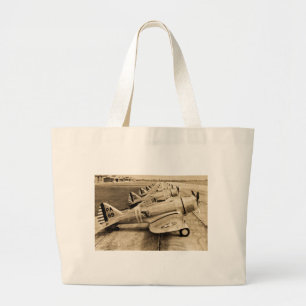 Seversky P-35 WWWII-strijkvliegtuigen Grote Tote Bag