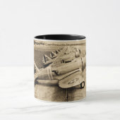 Seversky P-35 WWWII-strijkvliegtuigen Mok (Midden)