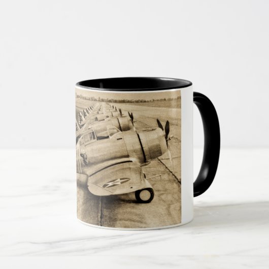 Seversky P-35  WWWII-strijkvliegtuigen Mok (Voorkant rechts)