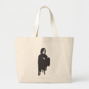 Severus Snape Armen Gekruist B-W Grote Tote Bag
