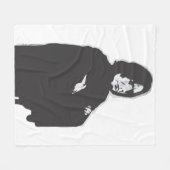Severus Snape Arms Crossed B-W Fleece Deken (Voorkant (Horizontaal))