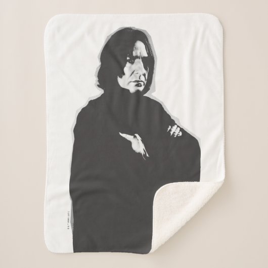 Severus Snape Arms Crossed B-W Sherpa Deken (Voorkant)