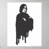 Severus Snape Arms, doorgesneden B-W Poster (Voorkant)