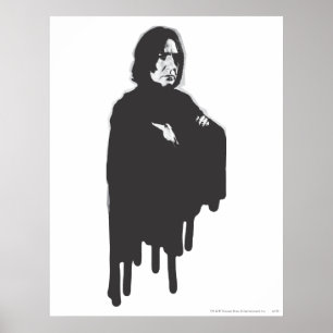 Severus Snape Arms, doorgesneden B-W Poster