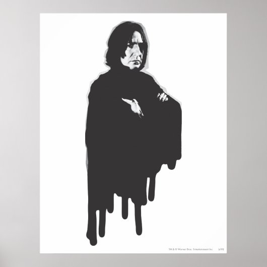 Severus Snape Arms, doorgesneden B-W Poster (Voorkant)