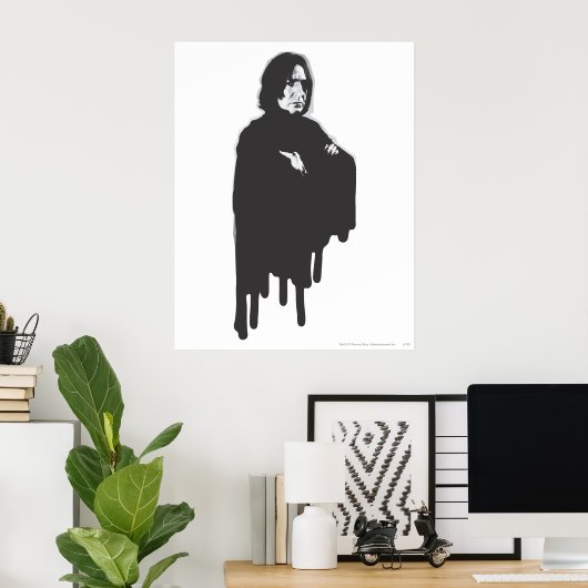 Severus Snape Arms, doorgesneden B-W Poster (Thuiskantoor)