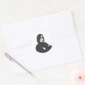 Severus Snape Arms, getransformeerd B-W Ronde Sticker (Envelop)