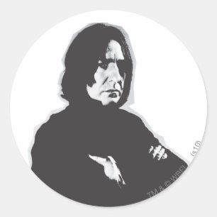 Severus Snape Arms, getransformeerd B-W Ronde Sticker