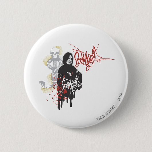 Severus Snape Sectum Sempra Ronde Button 5,7 Cm (Voorkant)