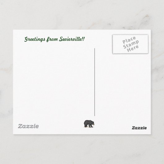 Sevierville, Briefkaart van Tennessee (Achterkant)