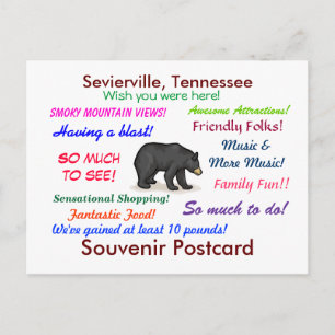 Sevierville, Briefkaart van Tennessee
