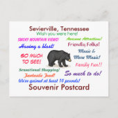 Sevierville, Briefkaart van Tennessee (Voorkant)