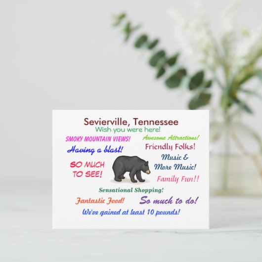 Sevierville, Tennessee Briefkaart (Staand voorkant)