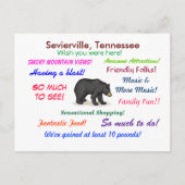 Sevierville, Tennessee Briefkaart (Voorkant)