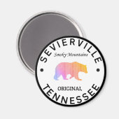 Sevierville Tennessee Great Smoky Mountains Magneet (Voorkant / Achterkant)