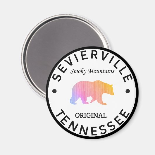 Sevierville Tennessee Great Smoky Mountains Magneet (Voorkant / Achterkant)