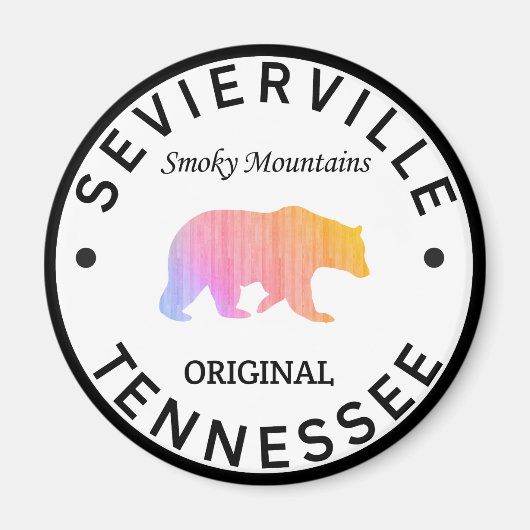 Sevierville Tennessee Great Smoky Mountains Magneet (Voorkant)