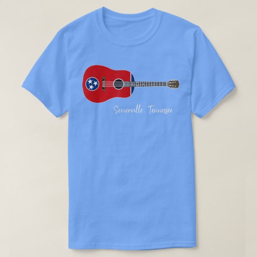 Sevierville Tennessee Guitar T-shirt (Design voorkant)