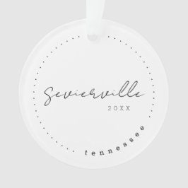 Sevierville Tennessee TN Travel Verenigde Staten Ornament