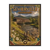 Sevierville Tennessee Vintage Art Deco Gouden Tijd