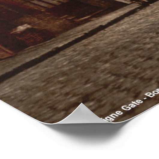 Sevigne gate, Bordeaux, Frankrijk Poster (Hoek)