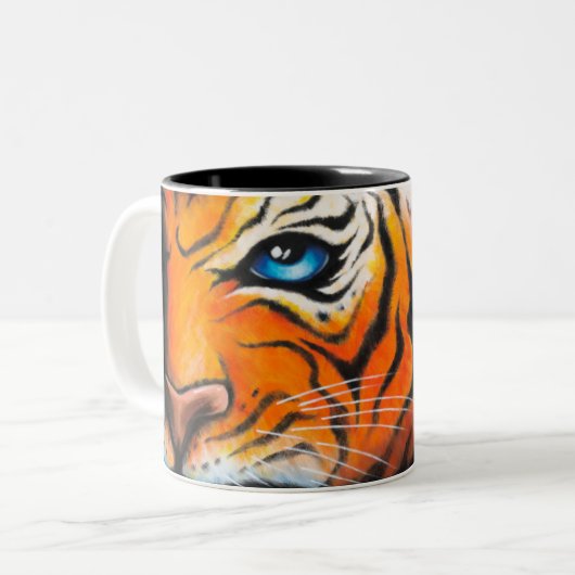 Sevigny_Mok_Tasse_Tiger_full Tweekleurige Koffiemok (Voorkant links)