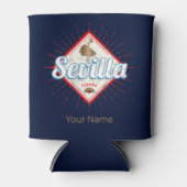 Sevilla Andalusië Spanje Retro Flamenco Vintage Blikjeskoeler (Voorkant)