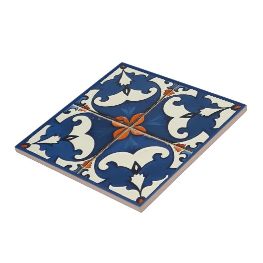 Sevilla Bloom Azulejo Tegeltje (Zijkant)