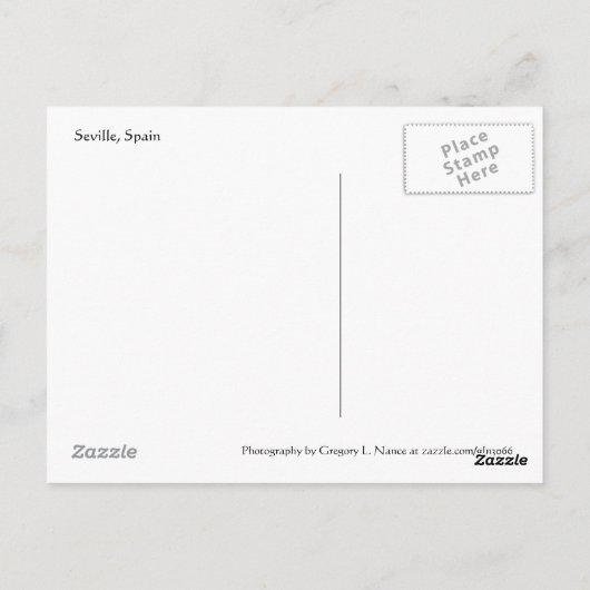 Sevilla, Briefkaart Spanje (Achterkant)