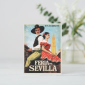 Sevilla Feria de Abril 1951 Briefkaart (Staand voorkant)