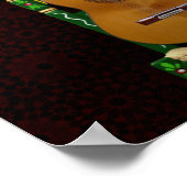 SEVILLA. Guitarra flamenca con Giralda de Sevilla. Poster (Hoek)