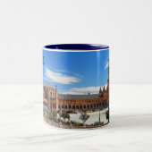 Sevilla - het echte Spanje Tweekleurige Koffiemok (Center)