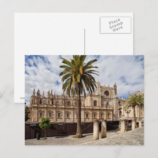 Sevilla-kathedraal in Spanje Briefkaart (Voorkant / Achterkant)
