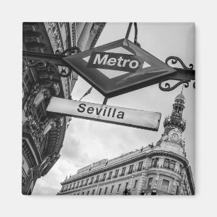 Sevilla Metro Magnet: Madrid Magneet