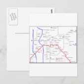 Sevilla Metro Map Briefkaart (Voorkant / Achterkant)
