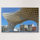 Sevilla Metropol Parasol paddenstoelstructuur Legpuzzel (Horizontaal)