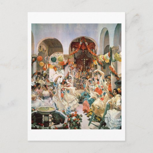 Sevilla (olie op het canvas) briefkaart (Voorkant)