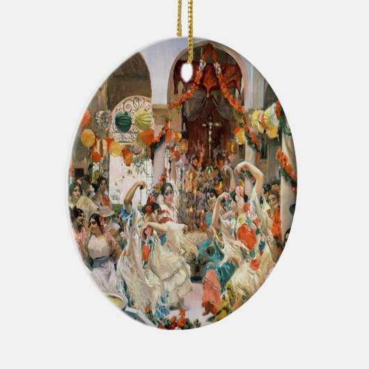 Sevilla (olie op het canvas) keramisch ornament (Rechts)