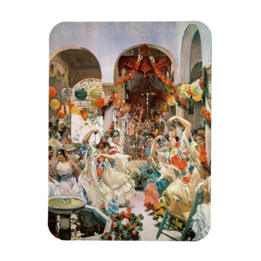 Sevilla (olie op het canvas) magneet (Verticaal)