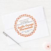 Sevilla oranje marmelade rond jam potje eten ronde sticker (Envelop)