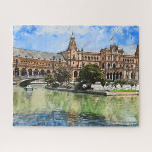 Sevilla- Plaza de Espana Legpuzzel