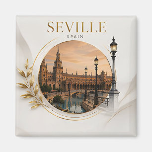 🌺 Sevilla Plaza De España Reis Spanje 🇪🇸 Magneet