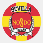 Sevilla Ronde Sticker (Voorkant)