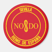 Sevilla Round Emblem Magneet (Voorkant)