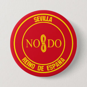 Sevilla Round Emblem Ronde Button 7,6 Cm