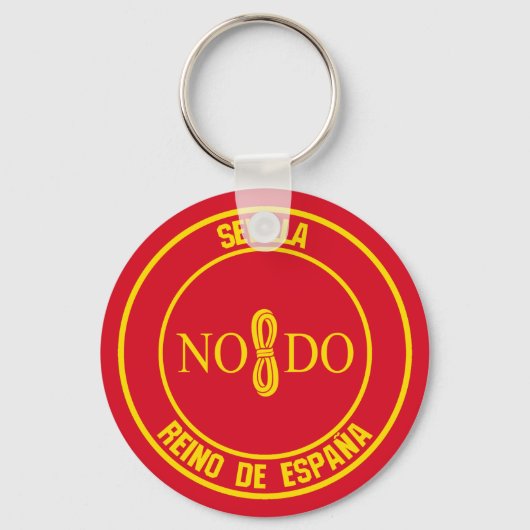 Sevilla Round Emblem Sleutelhanger (Voorkant)
