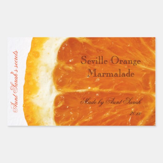 Sevilla Sinaasappel Marmalade label sticker (Voorkant)